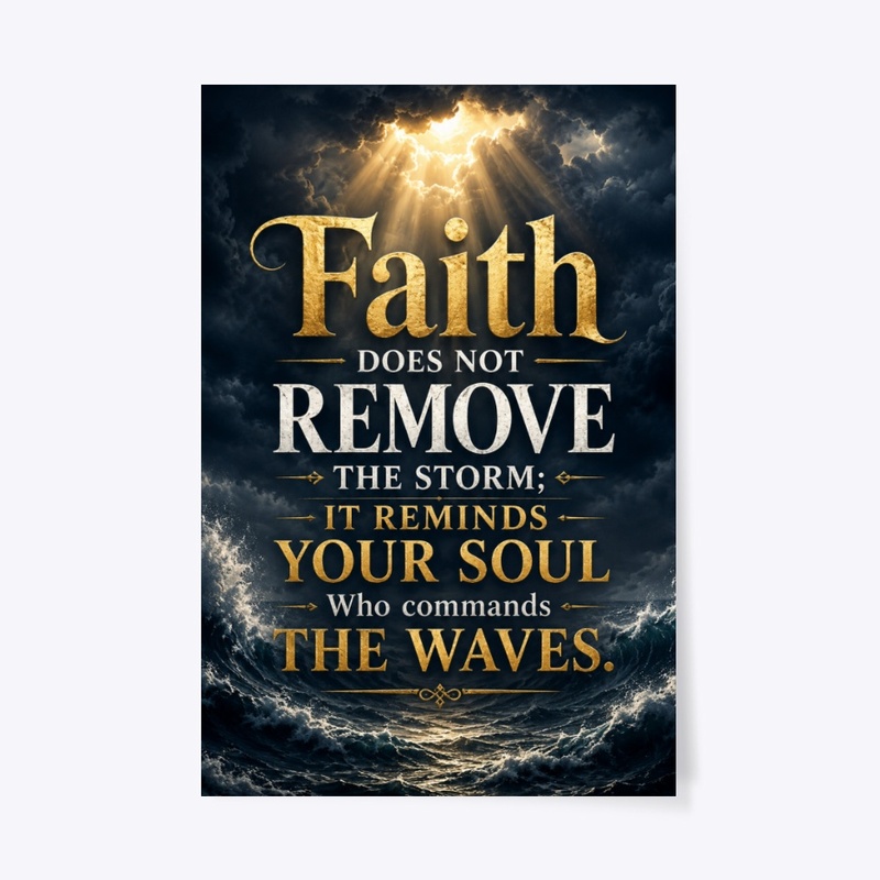 Faith Over Storms Wall Art