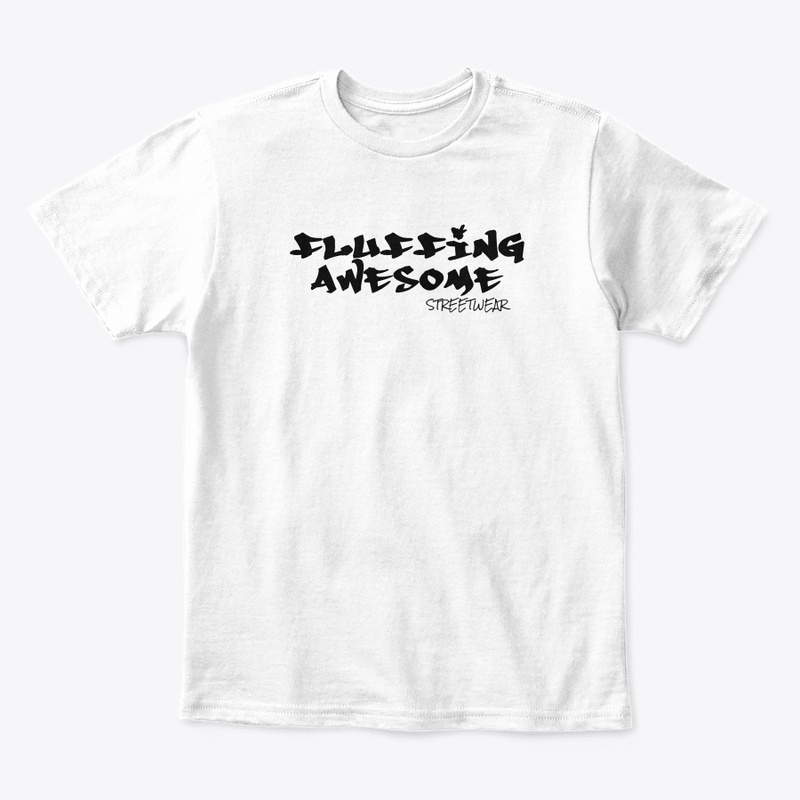 Fluffing Awesome kids black logo