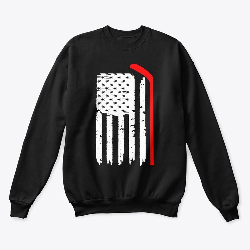 American Flag Hockey USA Patriotic Gift 