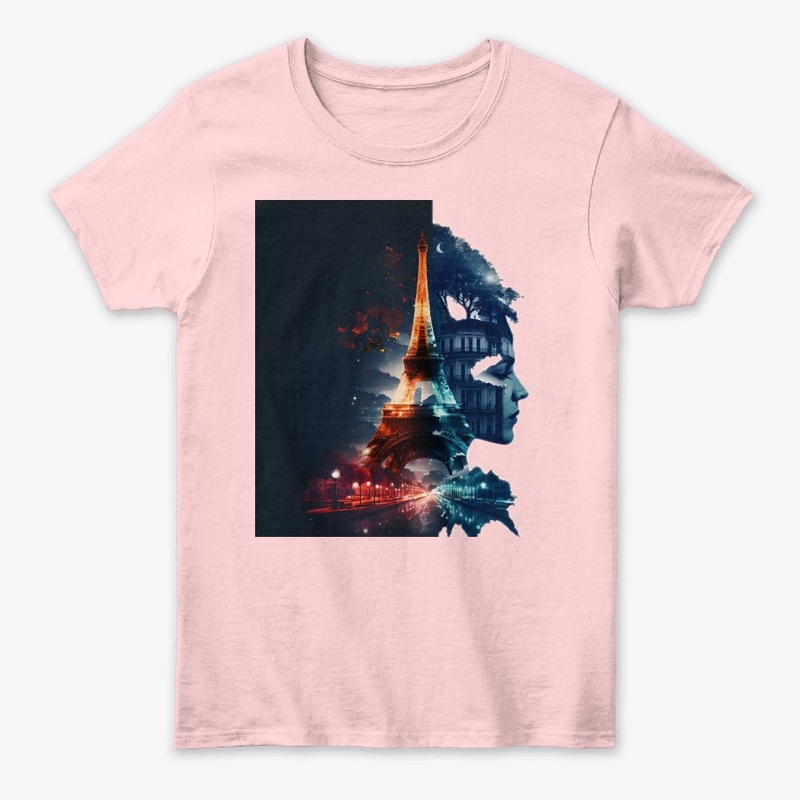 Paris, girl, abstraction, thoughts