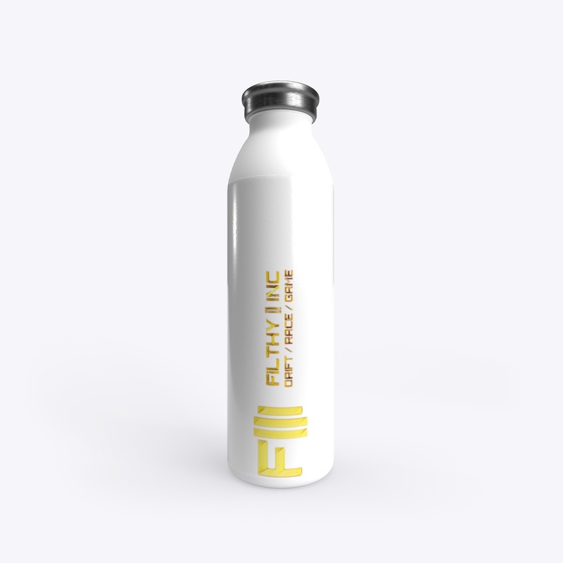 White & Gold water bottle