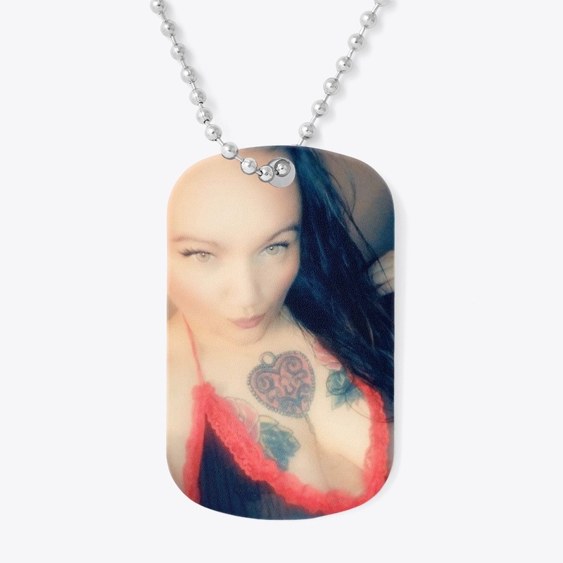 DARK RUBY DOG TAG