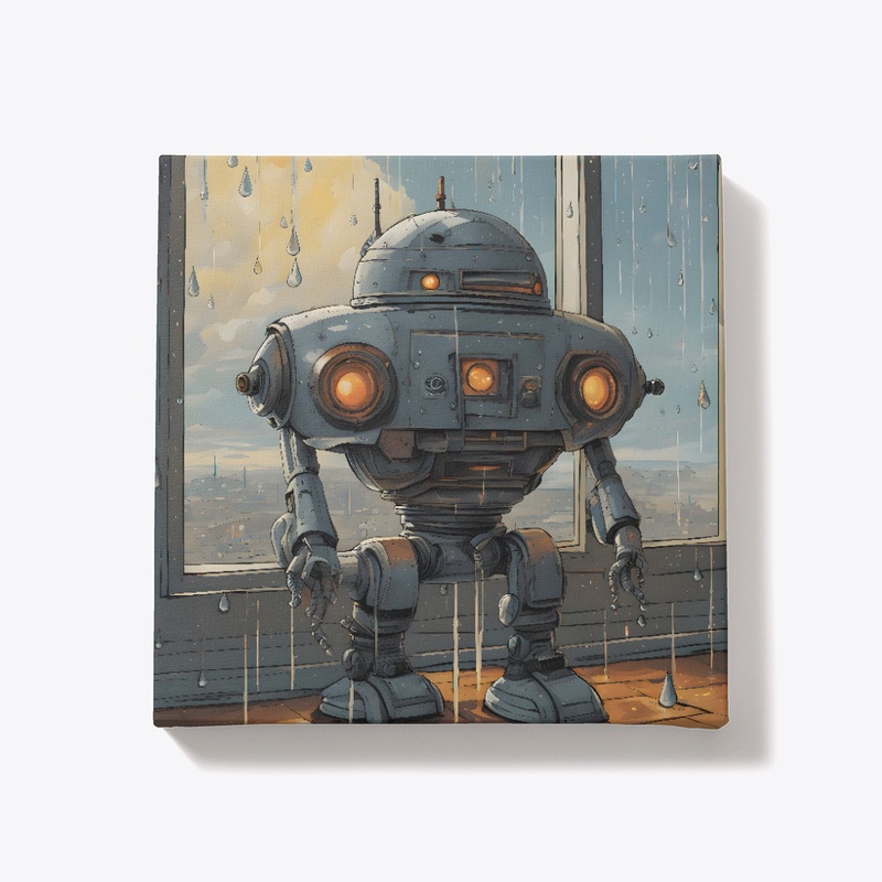 Robot in the rain