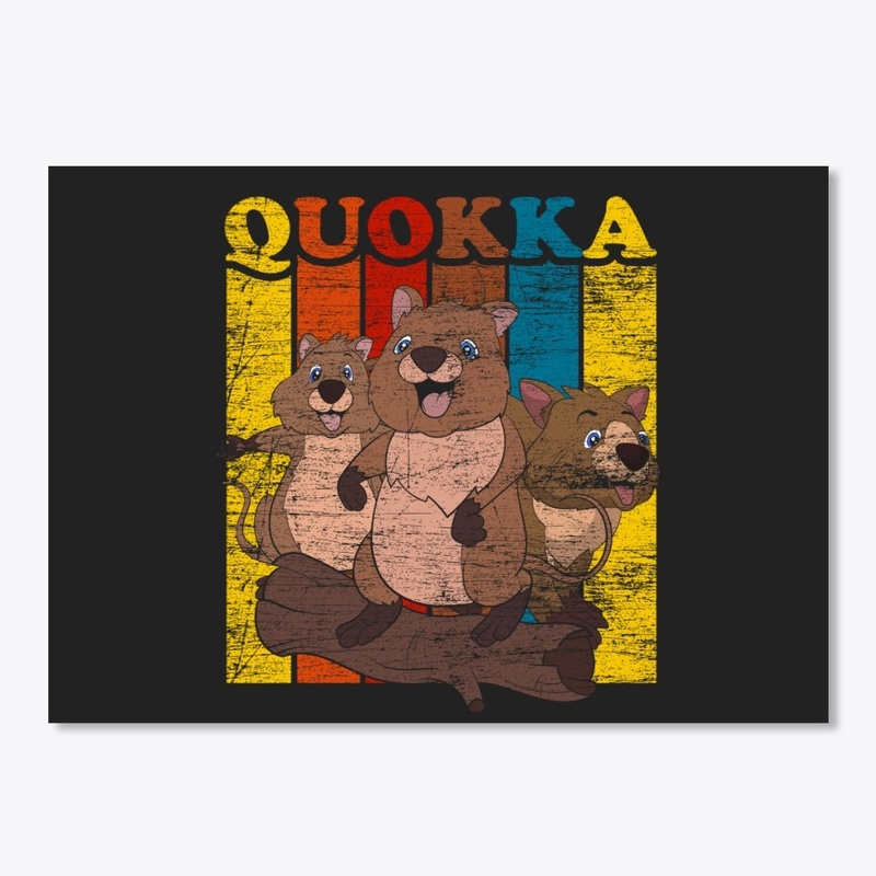 Retro Quokka - Aussie Cute Animal Lover