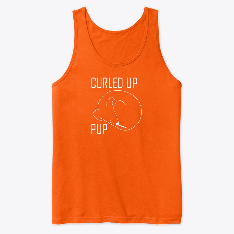 Curled Up Pup Premium Tank