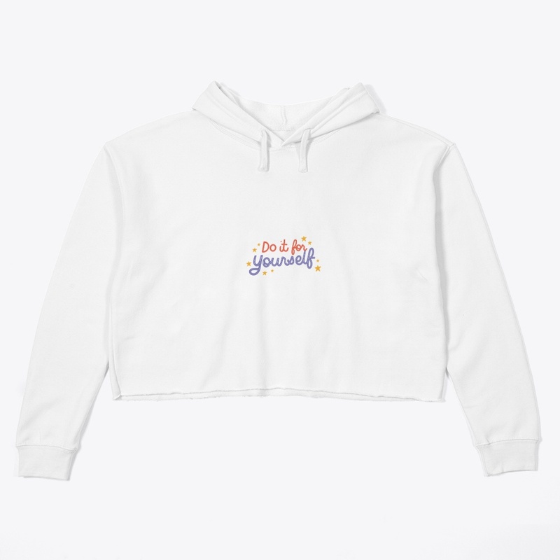 All-Over Print Crop Hoodie