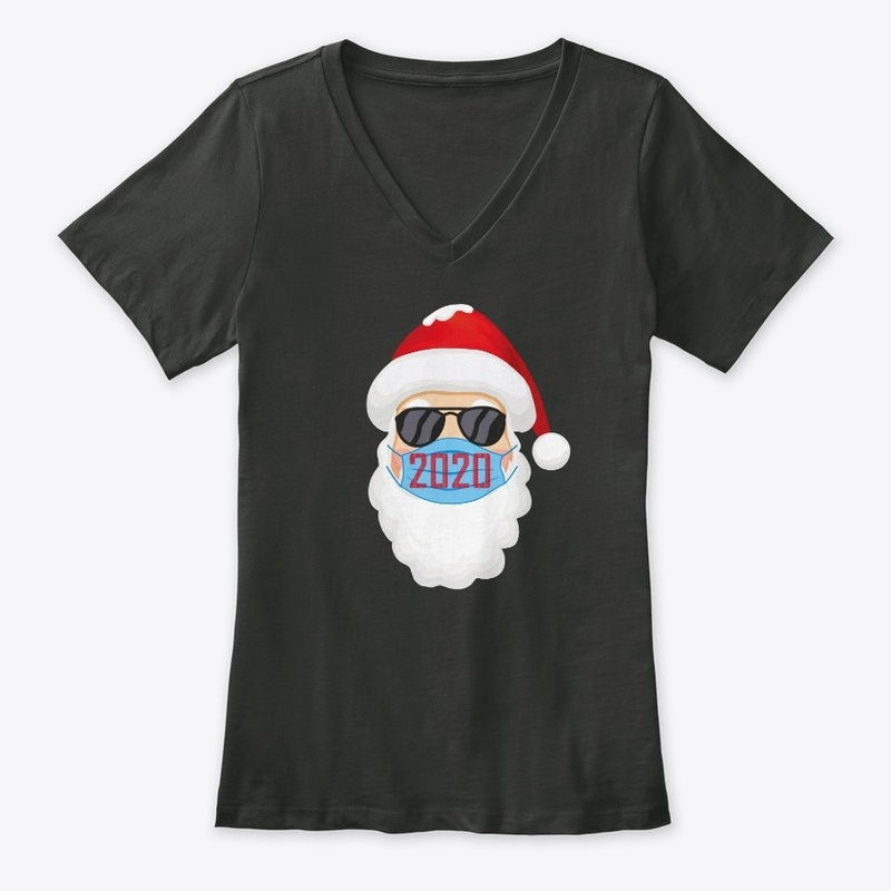 Santa In Sunglasses Wearing Mask Funny C