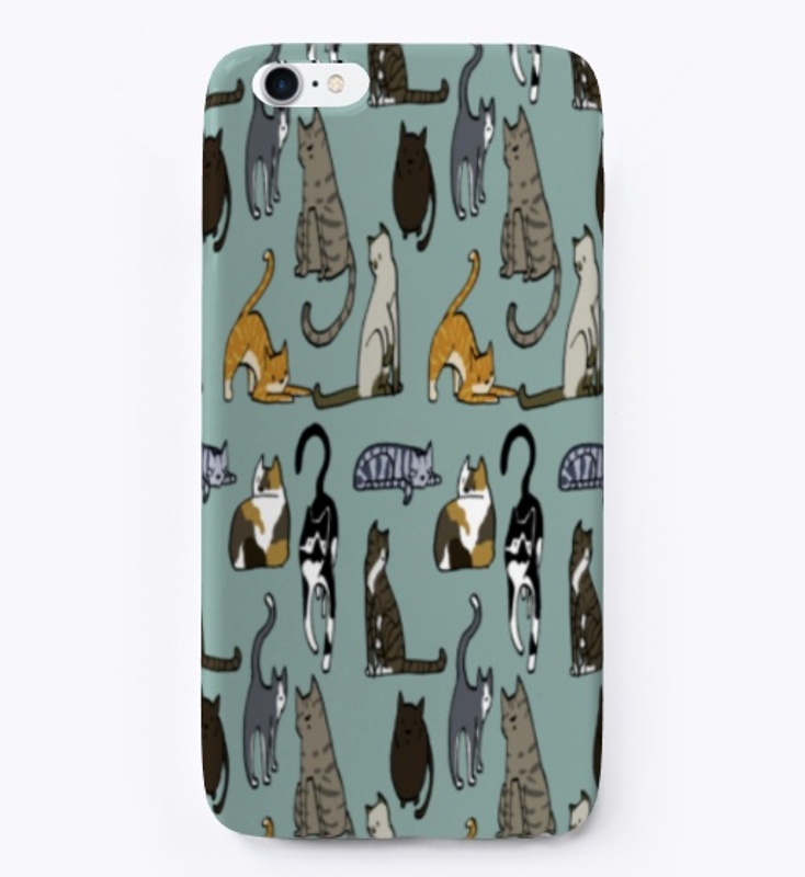 Colorful Cat Pattern Cases