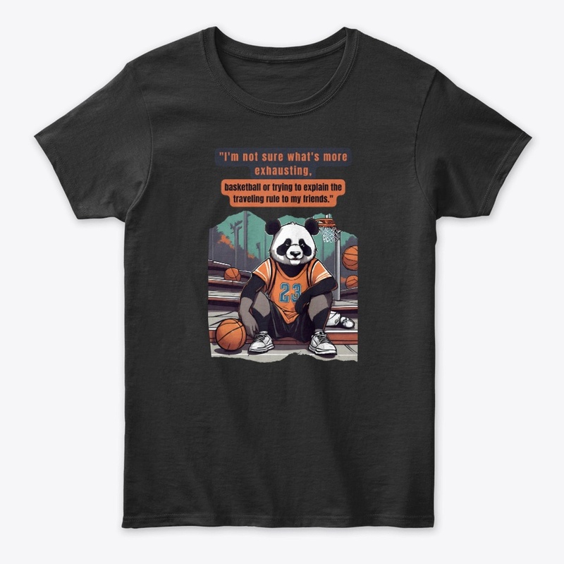 Get Cute Panda Basketball T-Shirts!