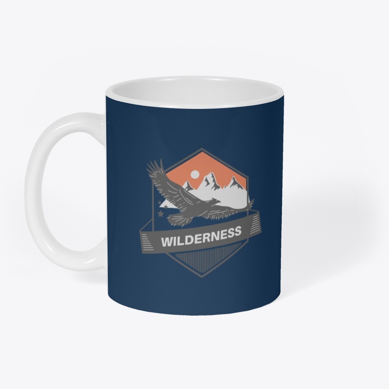 Grey Orange Wilderness Vintage T Shirt 