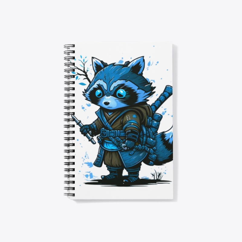 Little raccoon samurai anime japonais 