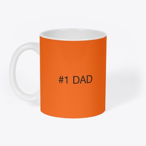 #1 Dad Orange áo T-Shirt Front