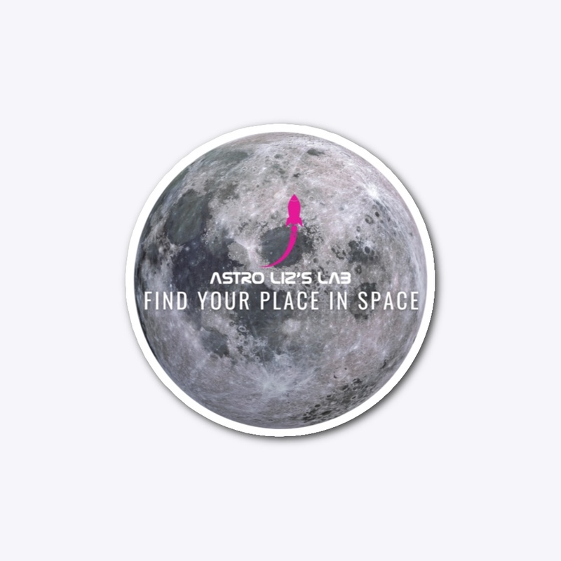 Find Your Place in Space Lunar Decal