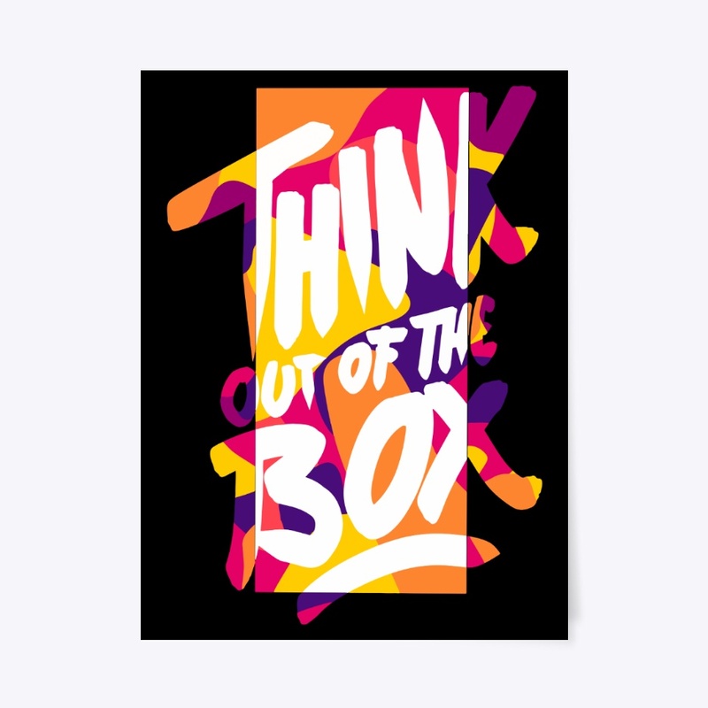 Think Out Of The Box Slogan Street Wear