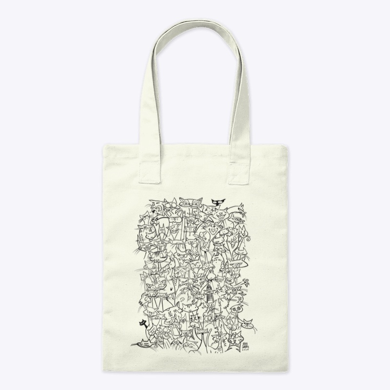 100 CATS - black graphic Accessories