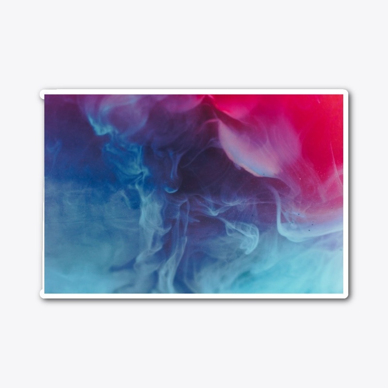 Blue, Red and Black Smoke