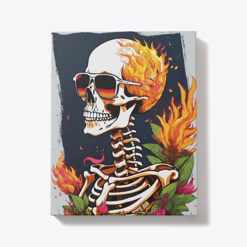 Blaze and skull rockwear t-shirt
