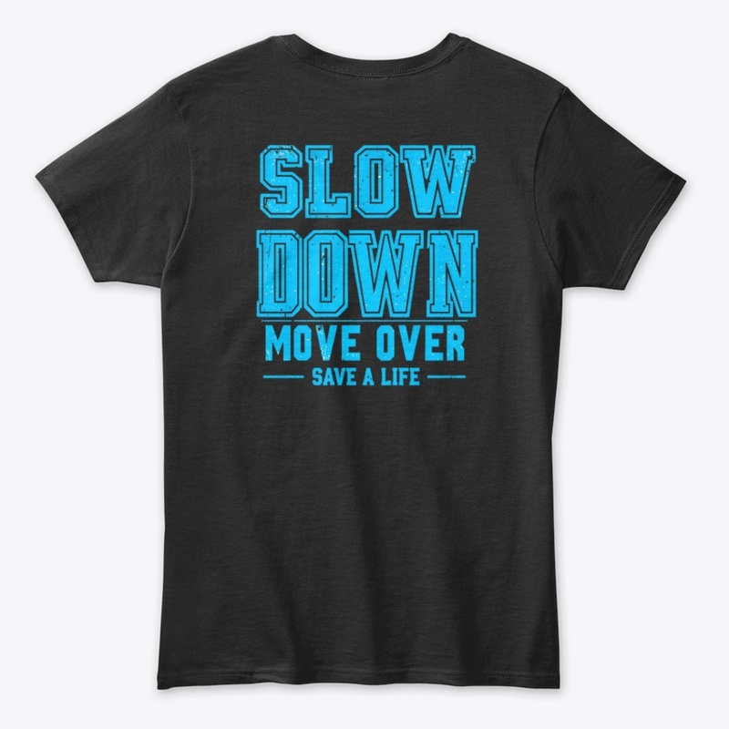 Move Over Safety – Blue Impact Text