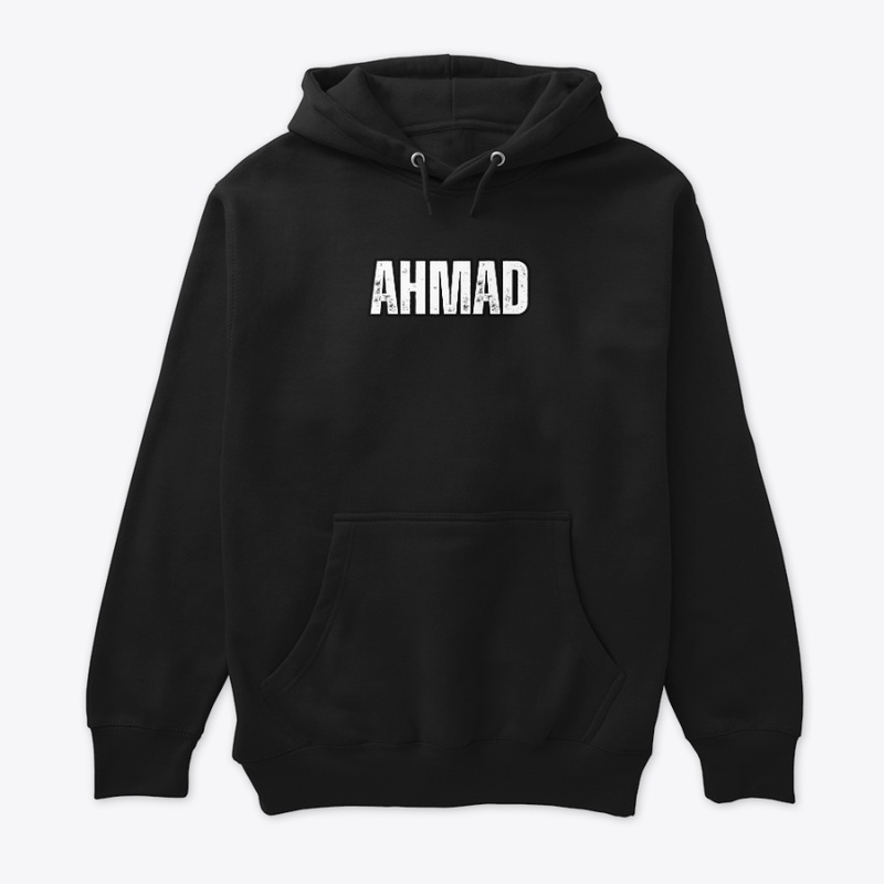 Personalized Name "Ahmad" Vintage Style