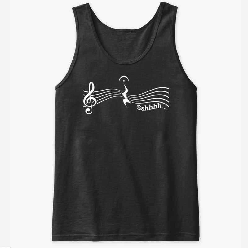 Shhh Funny Musical Note Quarter Rest (Si