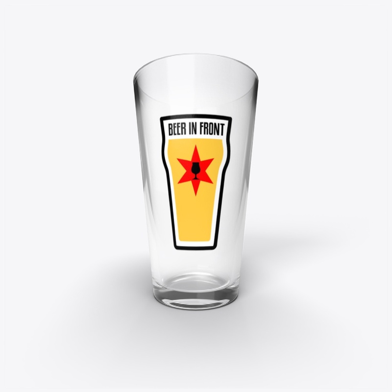 Beer In Front Pint Glass