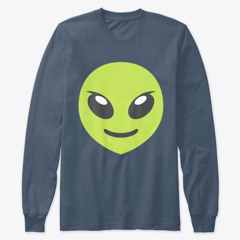Alien Face Long Sleeve Tees