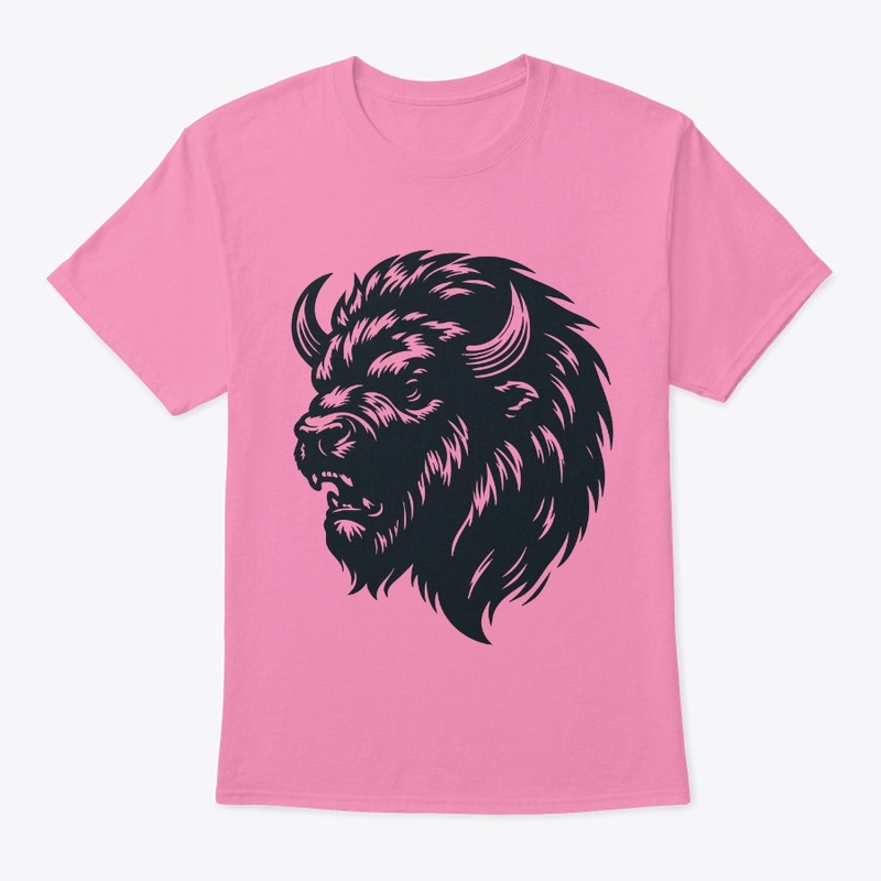 Untamed Bison Head Art