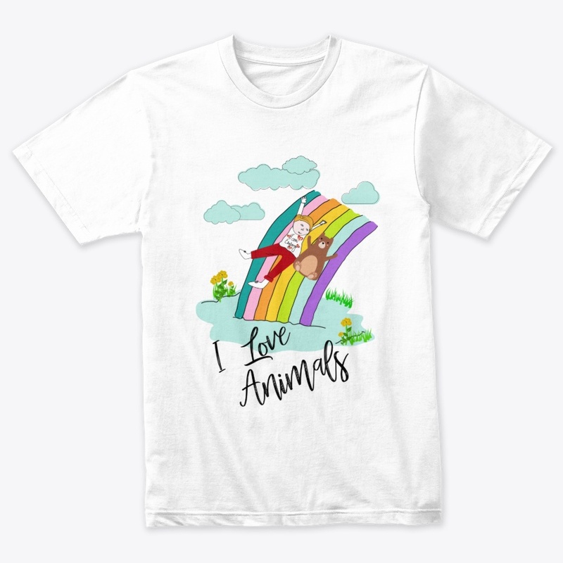 Trendy T shirt- I love Animals