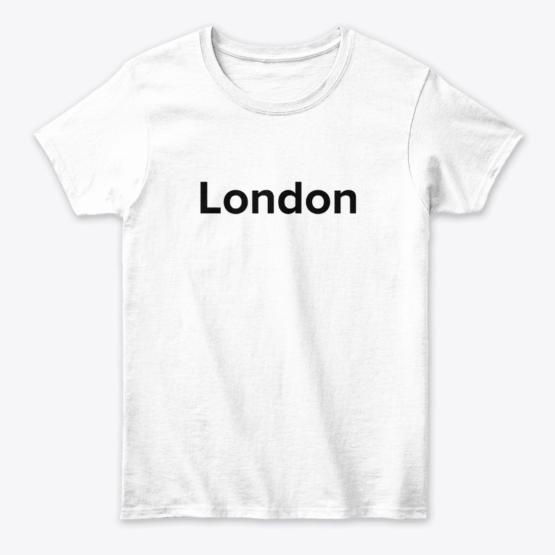 Classic London Text T-Shirt in Black