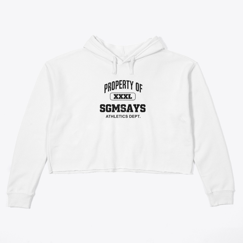 Property of Xxxl - Women's Crop Hoodie - Women's Crop Hoodie
