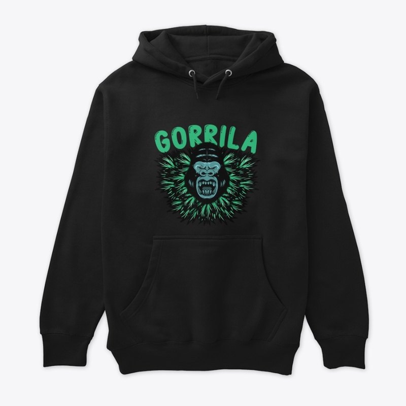 Gorilla Head With Marijuana