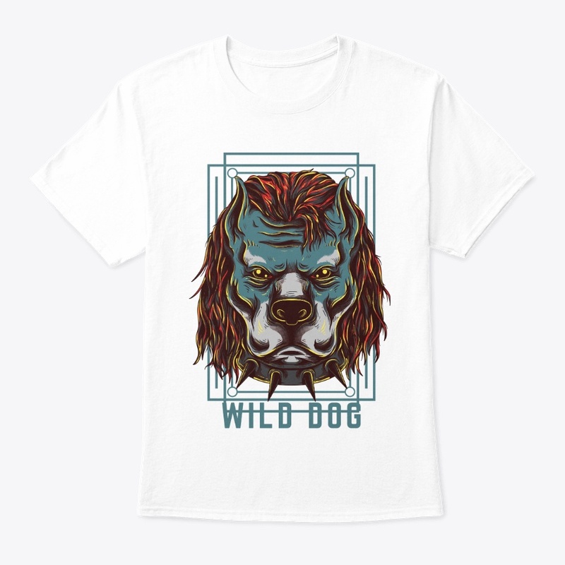 Wild dog Design T-shirt