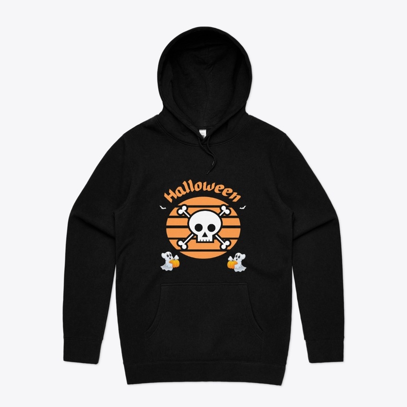Happy Halloween - Skull and ghosts