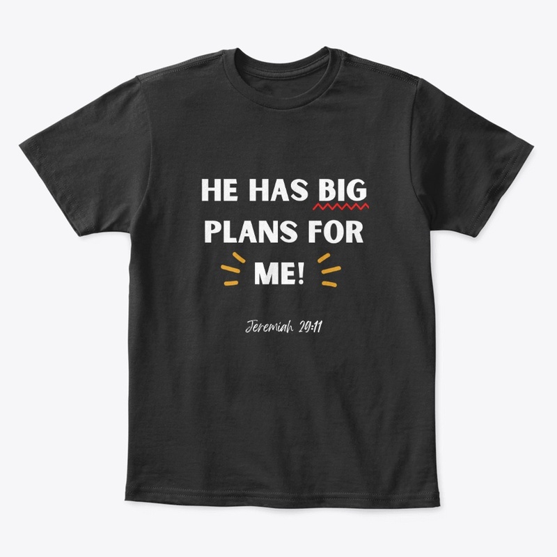 HE HAS PLANS KIDS TEE