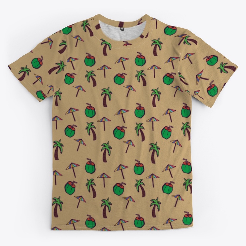 Hand Drawn Doodle Coconut,Umbrella