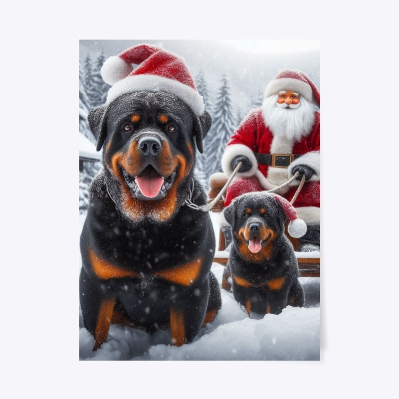 Rottweilers & Santa