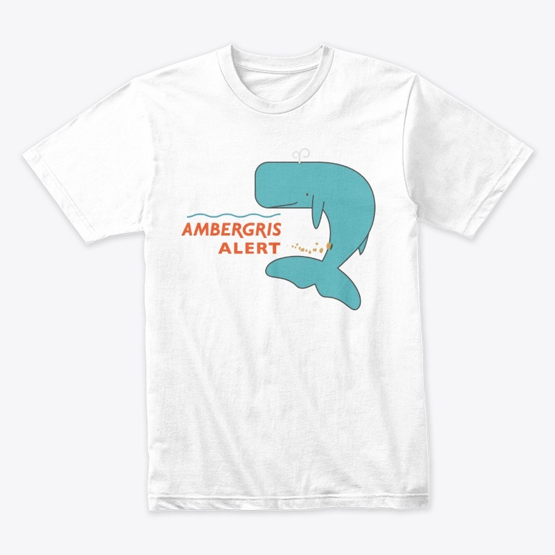 Ambergris Alert Perfume T-Shirt | White