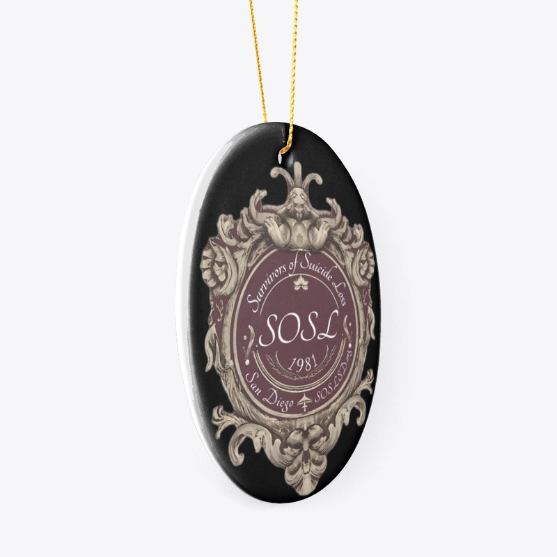 Royal SOSL sepia oval ornament