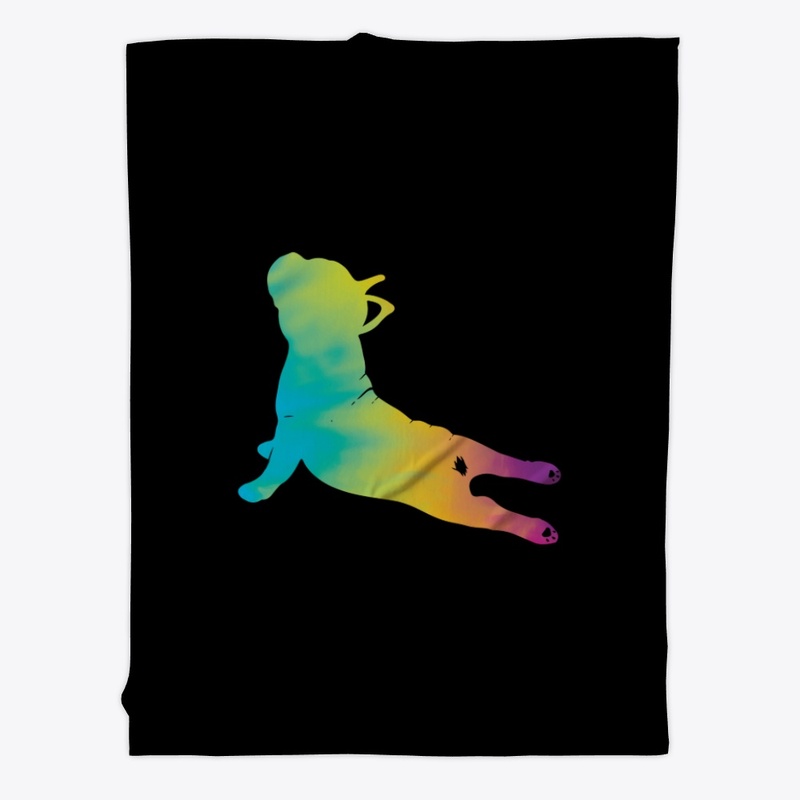 LOVELY FRENCH BULLDOG DOING YOGA