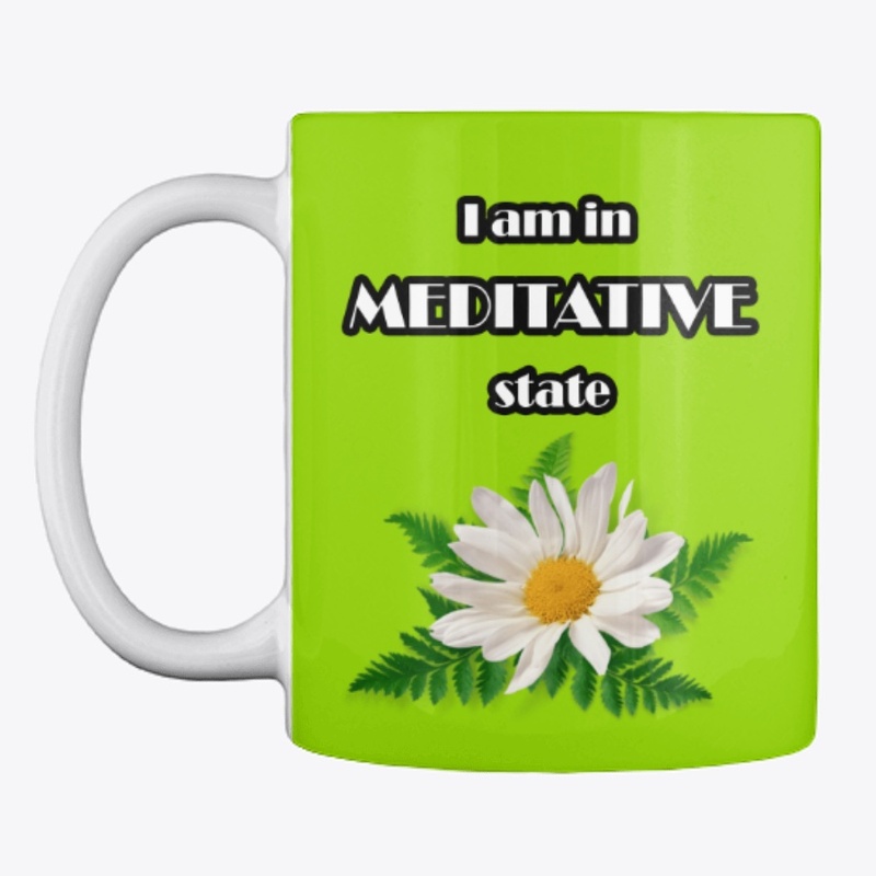 I am in meditative state- White flower