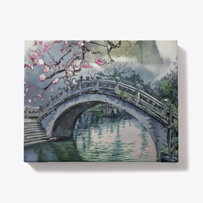 Abstract Watercolor Landscape