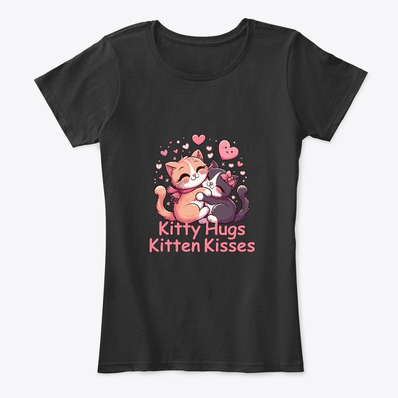 Kitty Hugs & Kitten Kisses Cat T-Shirt 