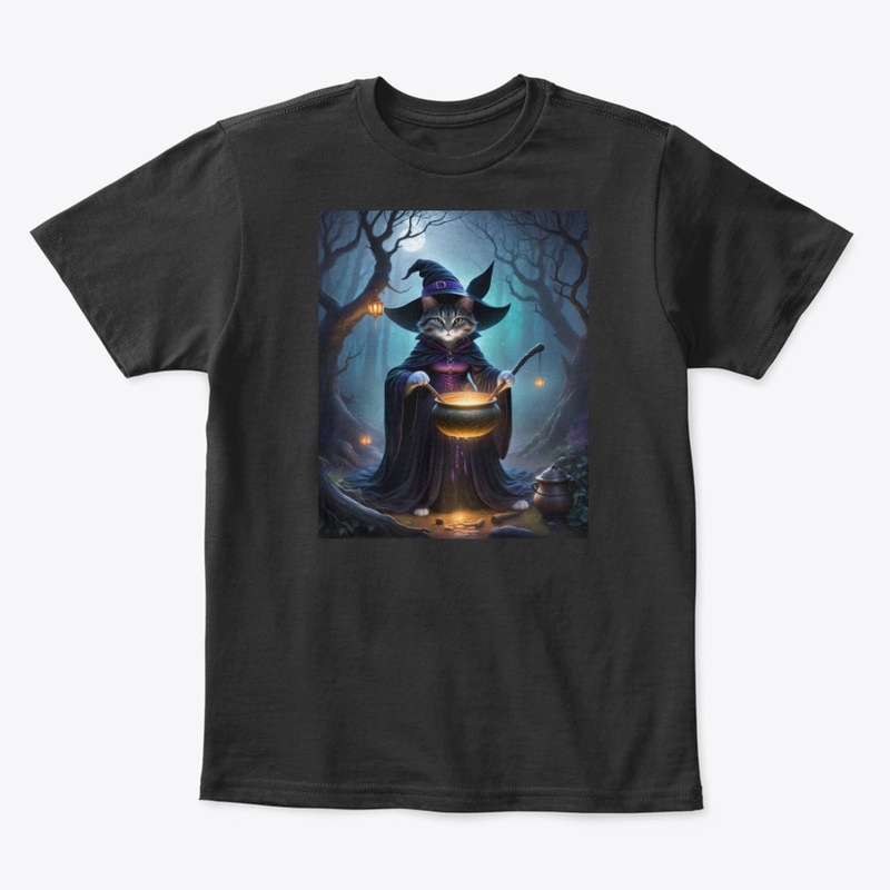 Enchanting Witch Cat in Forest