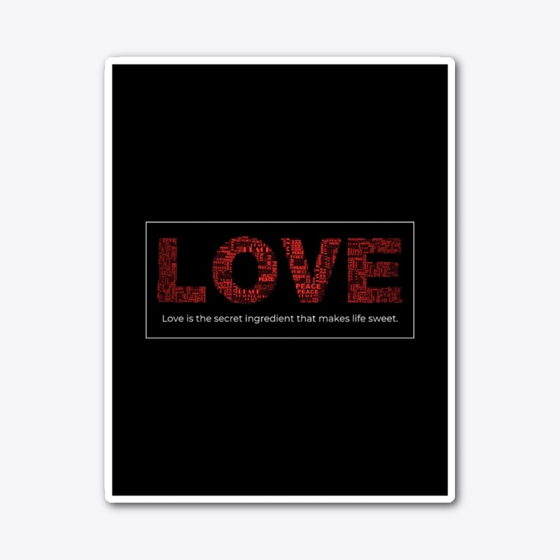 Love and Peace Word Art" 