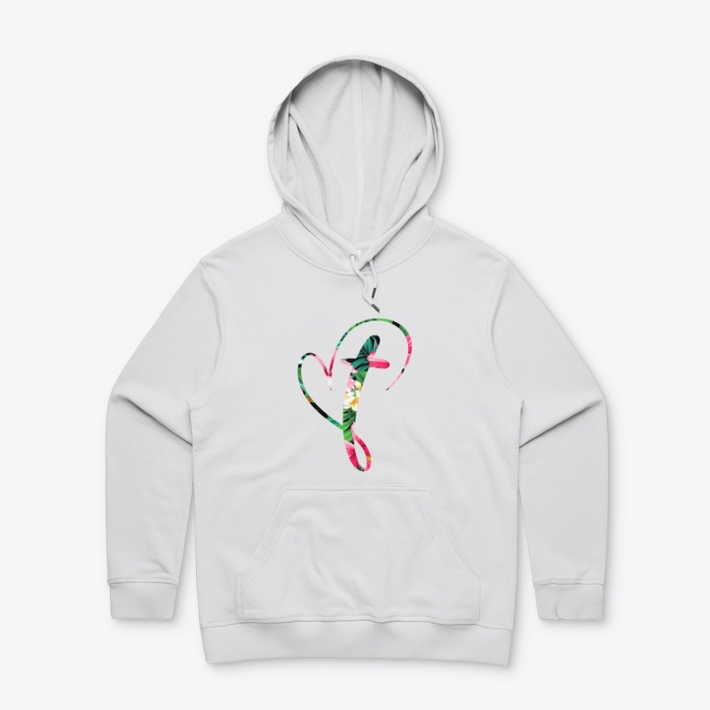 Cross Love Tropical Flora Design
