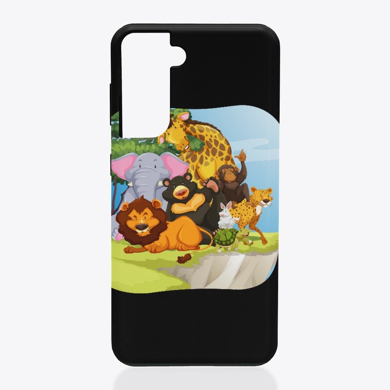 Kids Colorful Wildlife Graphic Tshirt