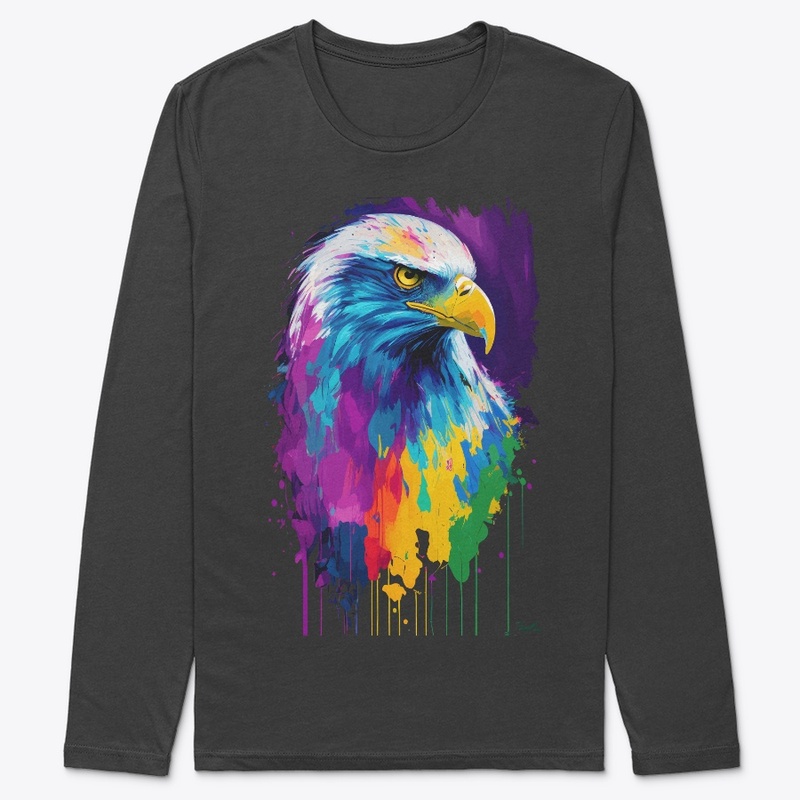 Colorful Vibrant Eagle | Rightward look