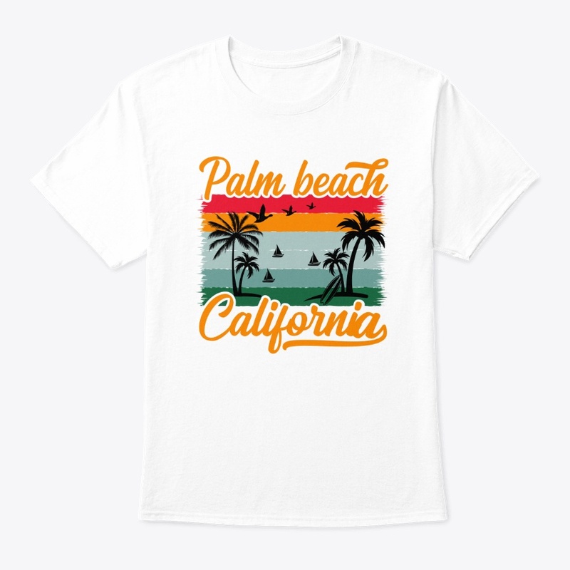 Palm Beach California  Summer T Shirt 