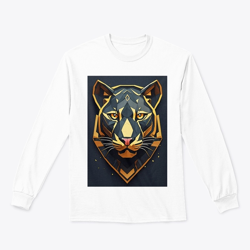 Midnight Panther - Geometric Vector 