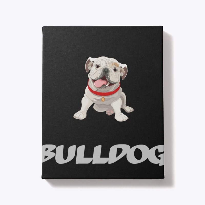 cheerful cartoon Bulldog
